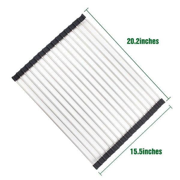 AShomie Stainless Steel Folding Drying Mat, 20.2x15.5 inches.